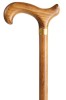 Flame Scorched Derby Walking Stick with Collar