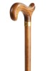 Flame Scorched Derby Walking Stick with Collar