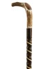 Staghorn Handle Spiral Walking Stick