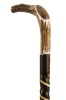 Staghorn Handle Spiral Walking Stick