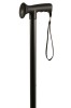 Gel Handle Adjustable Walking Stick - Black