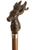 Stag's Head Moulded Top Collectors Cane