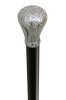 Embossed Chrome Knob Dress Cane