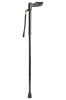 Anatomical Black Left Handed Folding Walking Stick