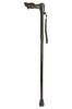 Anatomical Black Left Handed Shorter Folding Walking Stick