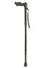 Anatomical Black Right Handed Shorter Folding Walking Stick