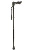 Anatomical Black Right Handed Shorter Folding Walking Stick