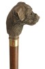 Bronze Effect Border Terrier Moulded Top Collectors Cane