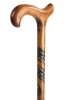 Derby Walking Stick with Spiral Carved Shaft