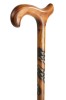 Derby Walking Stick with Spiral Carved Shaft