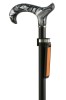 Black Cane Holder with Reflective Strip