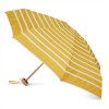 White Stripes on Yellow Folding Compact Umbrella by Anatole of Paris  GABIN