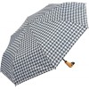 Susino Duck Black & White Folding Umbrella - Houndstooth