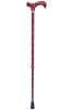 British Wildflowers Derby Adjustable Walking Stick - Poppies