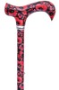 British Wildflowers Derby Adjustable Walking Stick - Poppies