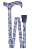 Folding Contemporary Chic Derby Cane - Bats at Night