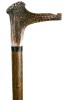 Stout Staghorn Crown Hiking Stick with Whistle and Buffalo horn details