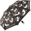 Black/White Raining Cats & Dogs Folding Umbrella