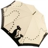 Black Cats Art Print Walking Length Umbrella