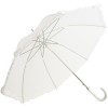 Amore Frilled Umbrella - White