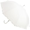 Amore Frilled Umbrella - White