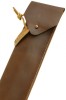 Brazos Leather Exotic Wood Hickory Handmade Hiking Stick with Leather Case