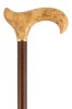 Gents Birch Derby Walking Stick - Extra Wide Handle