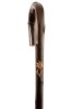 Ladies Chestnut Walking Stick with Edelweiss Motif