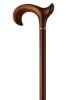 Beech Scorched Fashioned Derby Walking Stick - Left