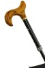 Black Adjustable Walking Stick Umbrella by Classic Canes