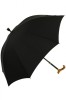 Black Adjustable Walking Stick Umbrella by Classic Canes