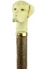 Imitation Ivory Golden Retriever Hazel Hiking Stick