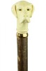 Imitation Ivory Golden Retriever Hazel Hiking Stick