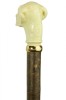 Imitation Ivory Golden Retriever Hazel Hiking Stick