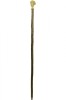 Imitation Ivory Ram's Head Hazel Hiking Stick