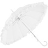 Lisbeth White Flounce Pagoda Umbrella by Chrysalin