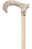 Marble Handled Acrylic Derby Moderne Walking Stick - Champagne