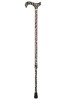 Fashion Derby Adjustable Walking Stick - Snow Leopard