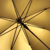 Automatic Opening Walking Length Two-Tone Umbrella - Black & Gold