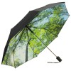 Auto Open Folding Umbrella with Nature Print - Forest