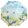 Galleria All Over Art Print Walking Length Umbrella - Bluebirds