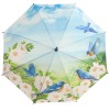 Galleria All Over Art Print Walking Length Umbrella - Bluebirds