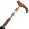 Adjustable Black Walking Stick Umbrella