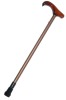 Adjustable Derby Travel Walking Stick with Bronzed Shaft