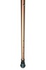 Adjustable Derby Travel Walking Stick with Bronzed Shaft