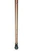 Adjustable Derby Travel Walking Stick with Bronzed Shaft