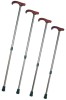 Adjustable Derby Travel Walking Stick with Bronzed Shaft