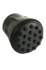 Black Rubber Ferrule RFC22 - 22mm - 7/8