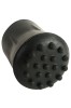 Black Rubber Ferrule RFC25 - 25mm - 1