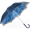 Dahlia Blue Double Canopy - Luxury Ladies Umbrella by Pasotti
